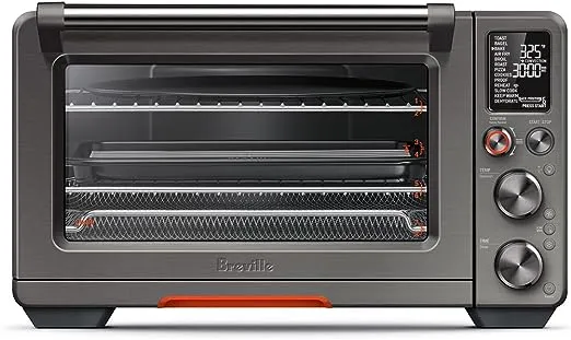 the Breville Joule 1.0 Cubic Ft Oven Air Fryer Pro - Black Stainless Steel