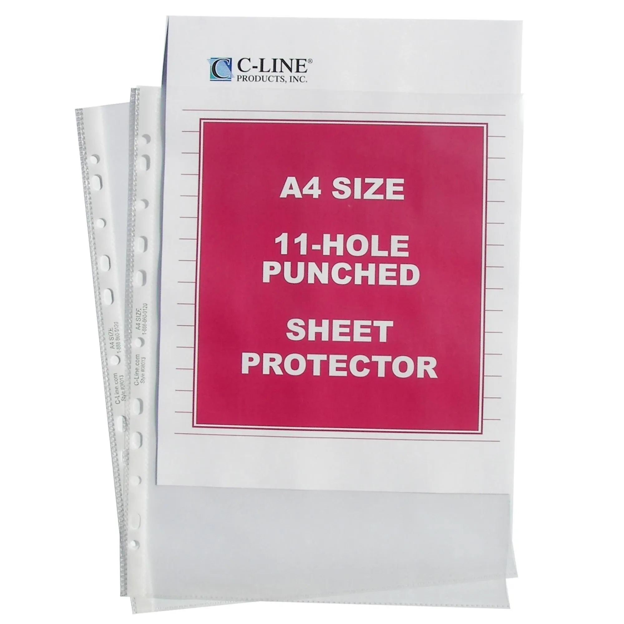 C-Line A4 Size Top-Loading Sheet Protectors