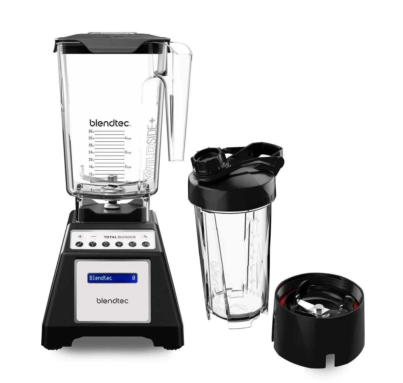 Blendtec Total Classic Original Blender - WildSide+ Jar (90 oz) and Blendtec Go ...