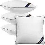 Utopia Bedding Throw Pillow Inserts Pack of 4 White 22 x 22 Inches Decorative Indoor Pillows for Sofa Bed Couch Cushion S