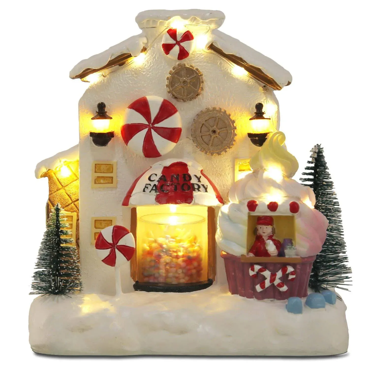 innodept12 Christmas Animated Gingerbread House Decor