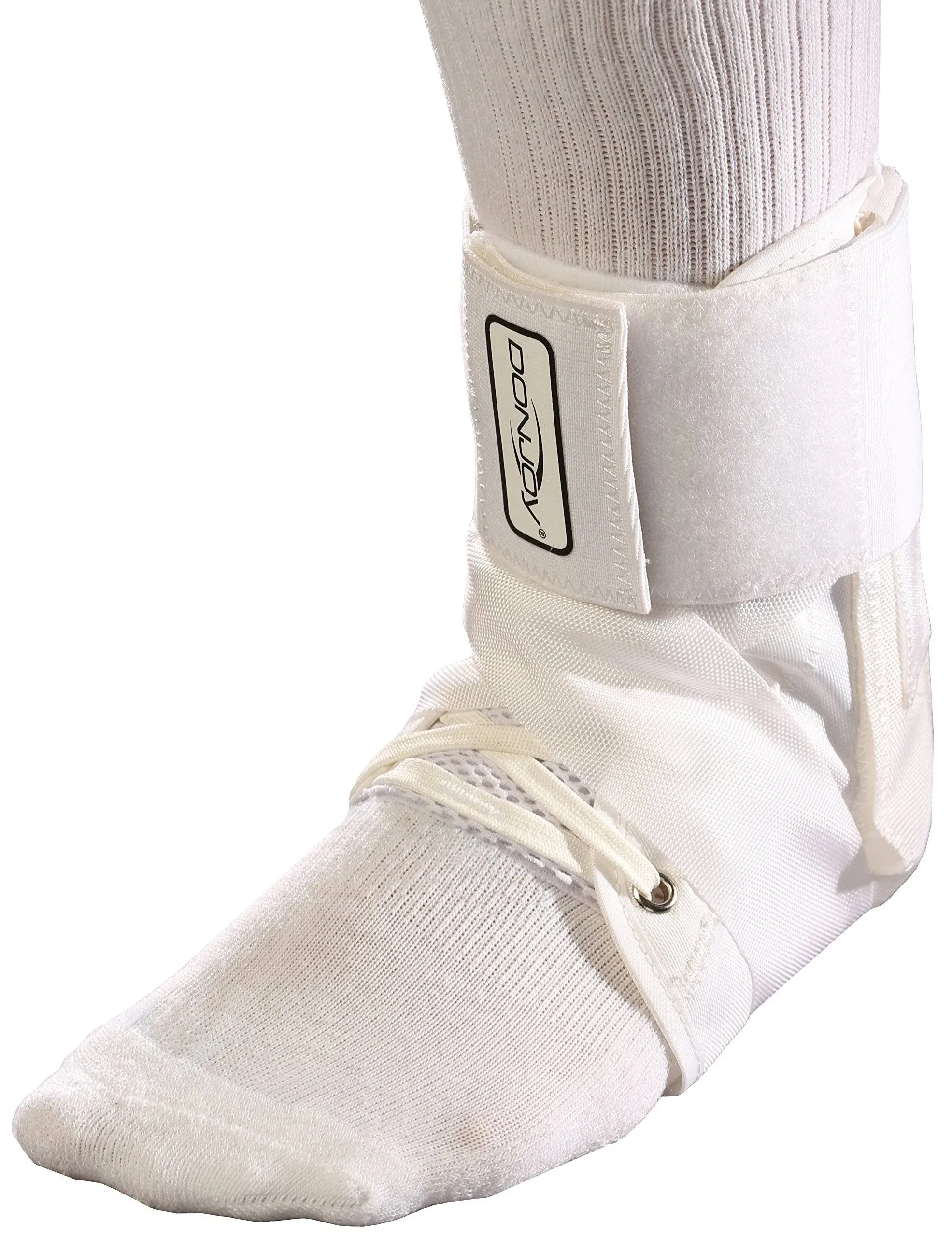 DonJoy Stabilizing Pro Ankle Support Brace, White, Large