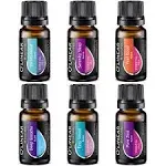 O'linear Essential Oil Set 12 Aromatherapy Oils for Diffuser & Humidifiers, Lavender, Peppermint, Eucalyptus, Tea Tree, Rosemary, Orange Oils & 6 Unique Blends for Diffuser for Home