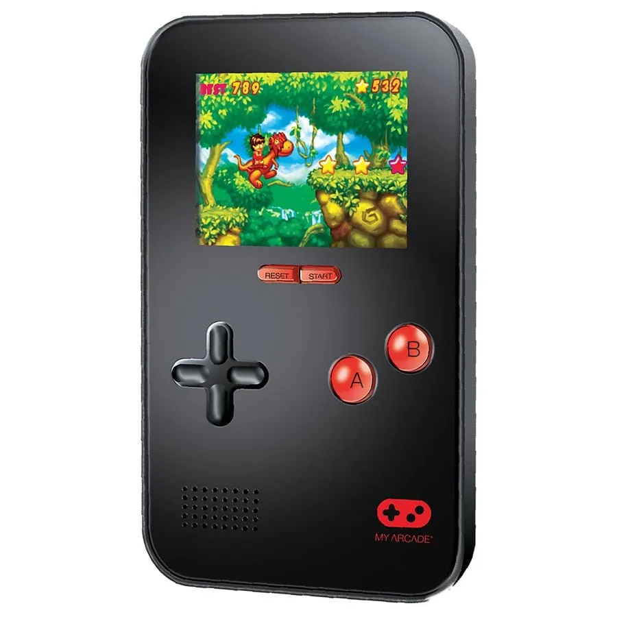 My Arcade Gamer V Portable - Handheld Gaming System - 220 Retro Style Games - Lightweight Compact Size - Battery Powered - Full Color Display - Black - Electronic Games