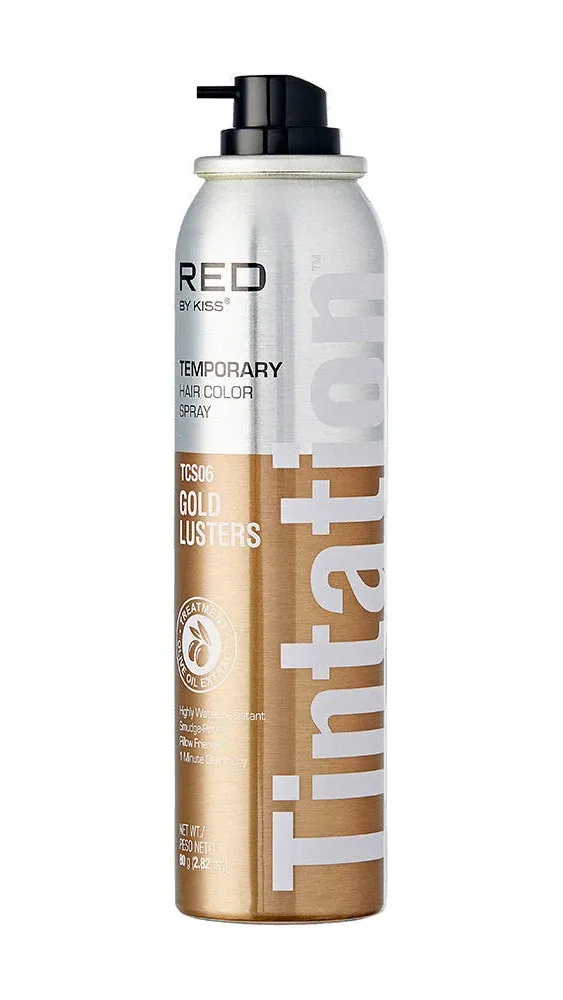 Kiss Tintation Temporary Hair Color Spray 2.82oz Black