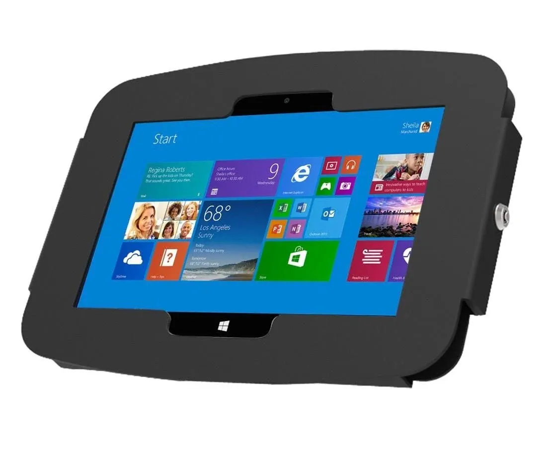 Compulocks Surface Pro 3-7 Space Enclosure Wall Mount Black - 540GEB