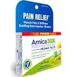 Boiron Arnica 30X Bonus Pack Pain Relief, Muscle Pain & Stiffness, Swelling from Injuries, Bruises, 3 x 80 Pellets