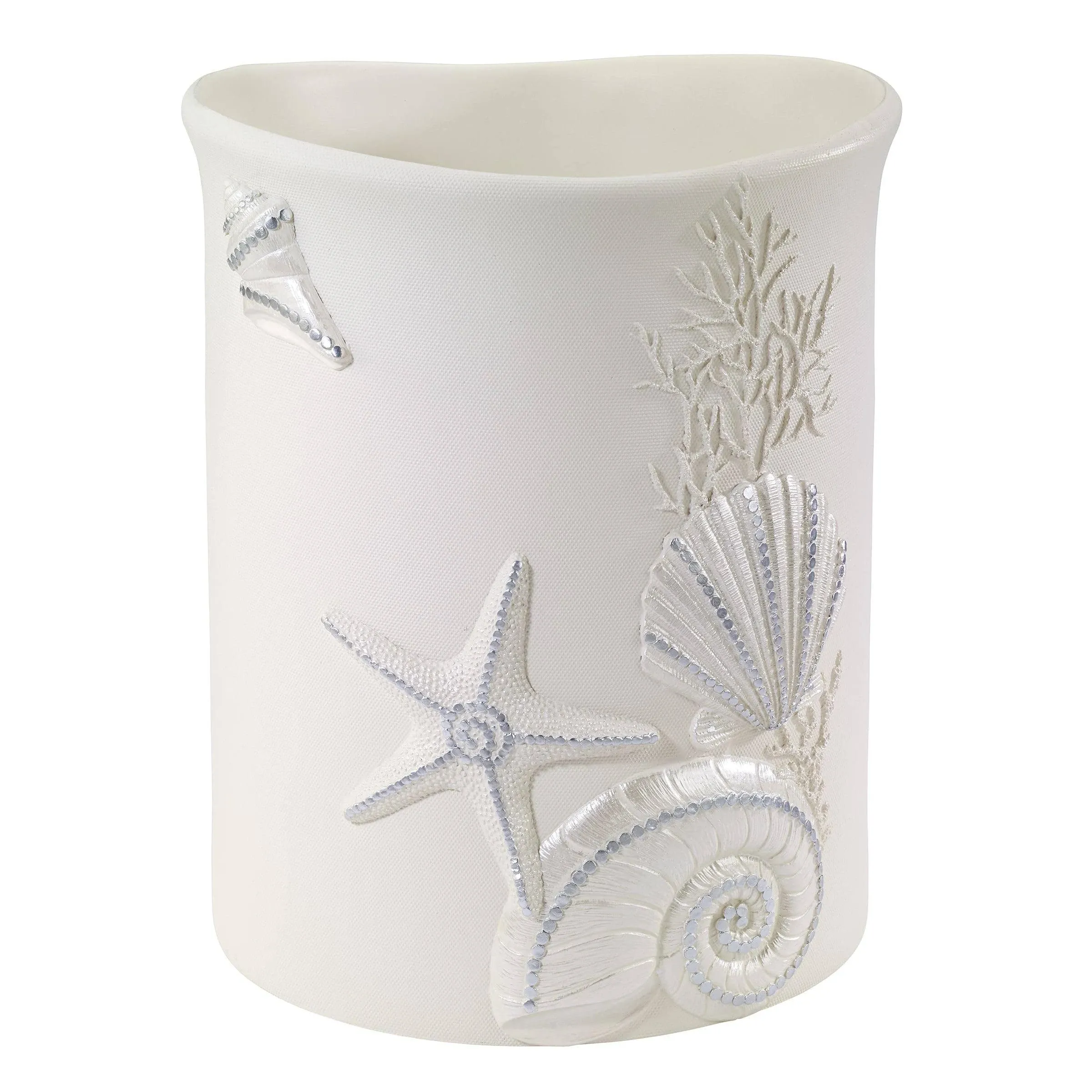 Avanti Sequin Shells Wastebasket