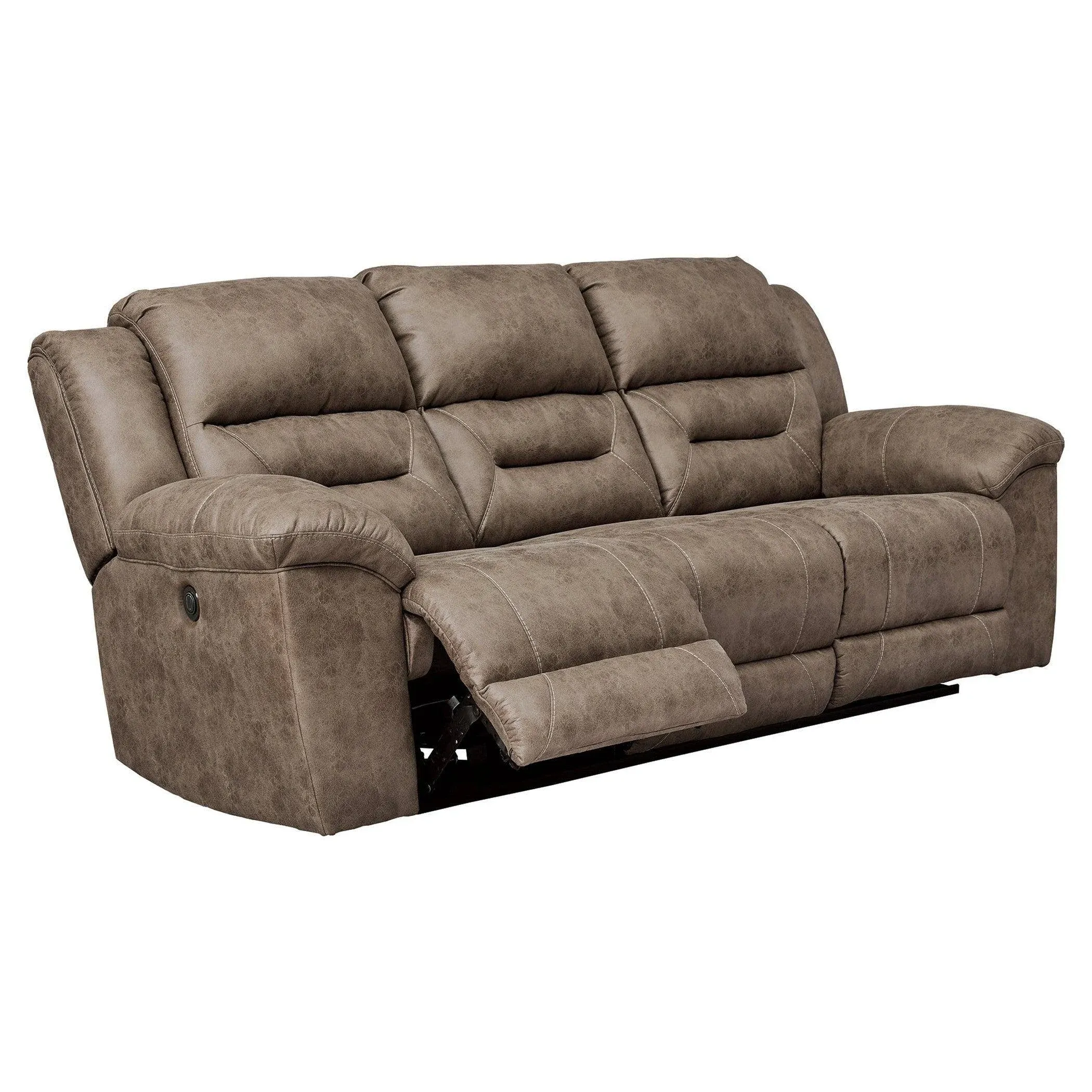 Ashley Stoneland Fossil Power Reclining Sofa