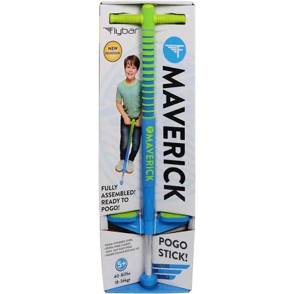 kids pogo stick fun toy Flybar Maverick Pogo Stick  Blue/Green