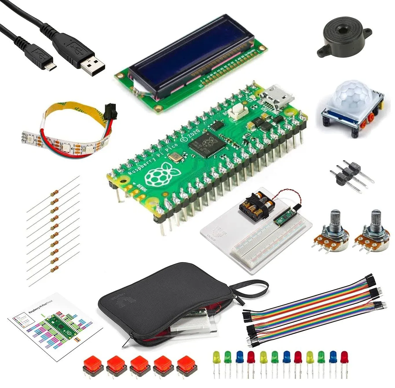 Vilros Raspberry Pi Pico Ultimate Micro Python Project Kit