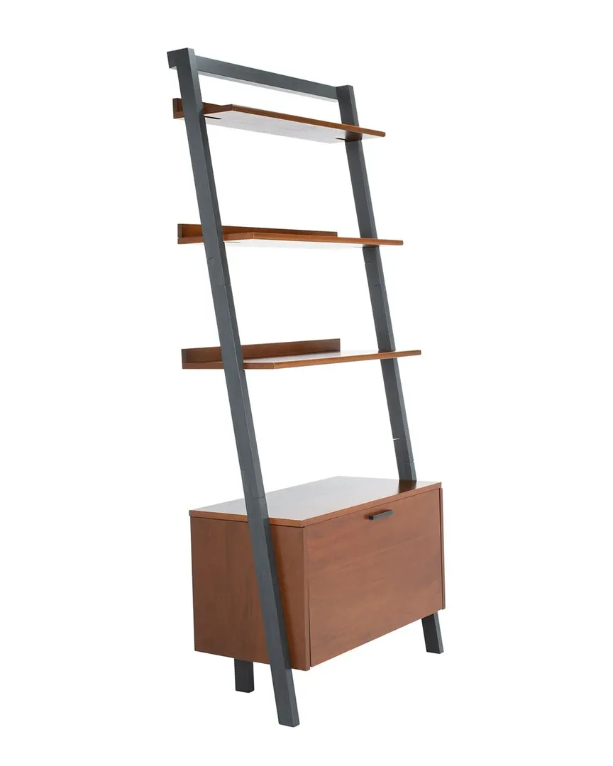 Vlad 3-shelf 1 Door Etagere In Brown