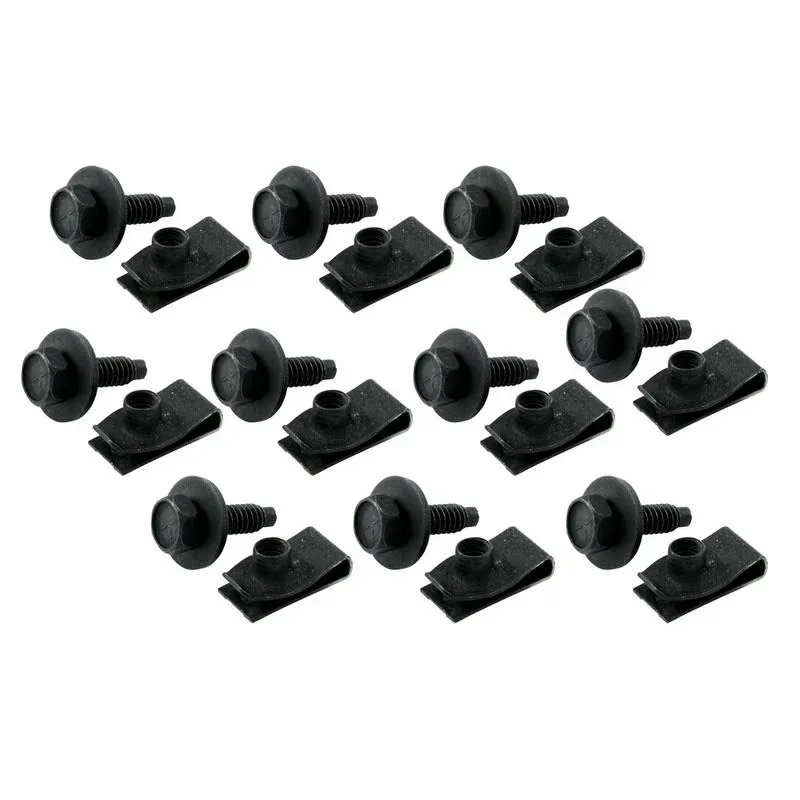 Allstar ALL18558 Body Bolt Kit with Clips, (Pack of 10)