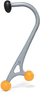 TriggerPoint AcuCurve Massage Cane for Neck, Back and Shoulders, Gray/Orange