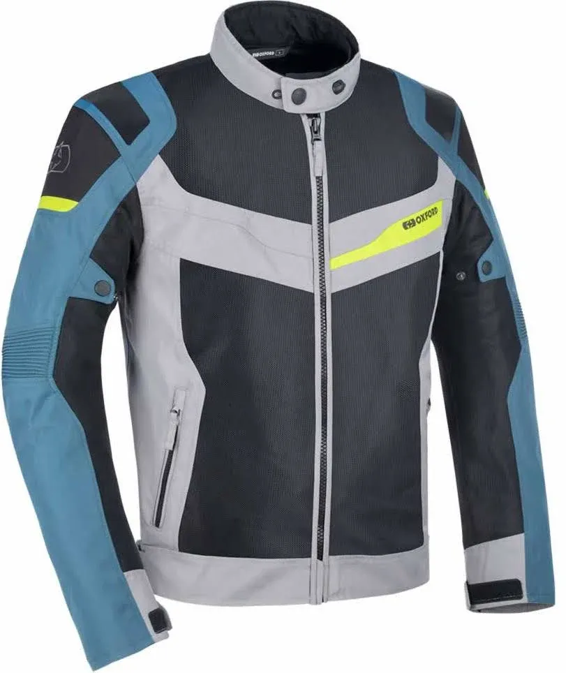 Oxford Dakar Dry2Dry Air Textile Jacket (Silver/Blue/Fluo)