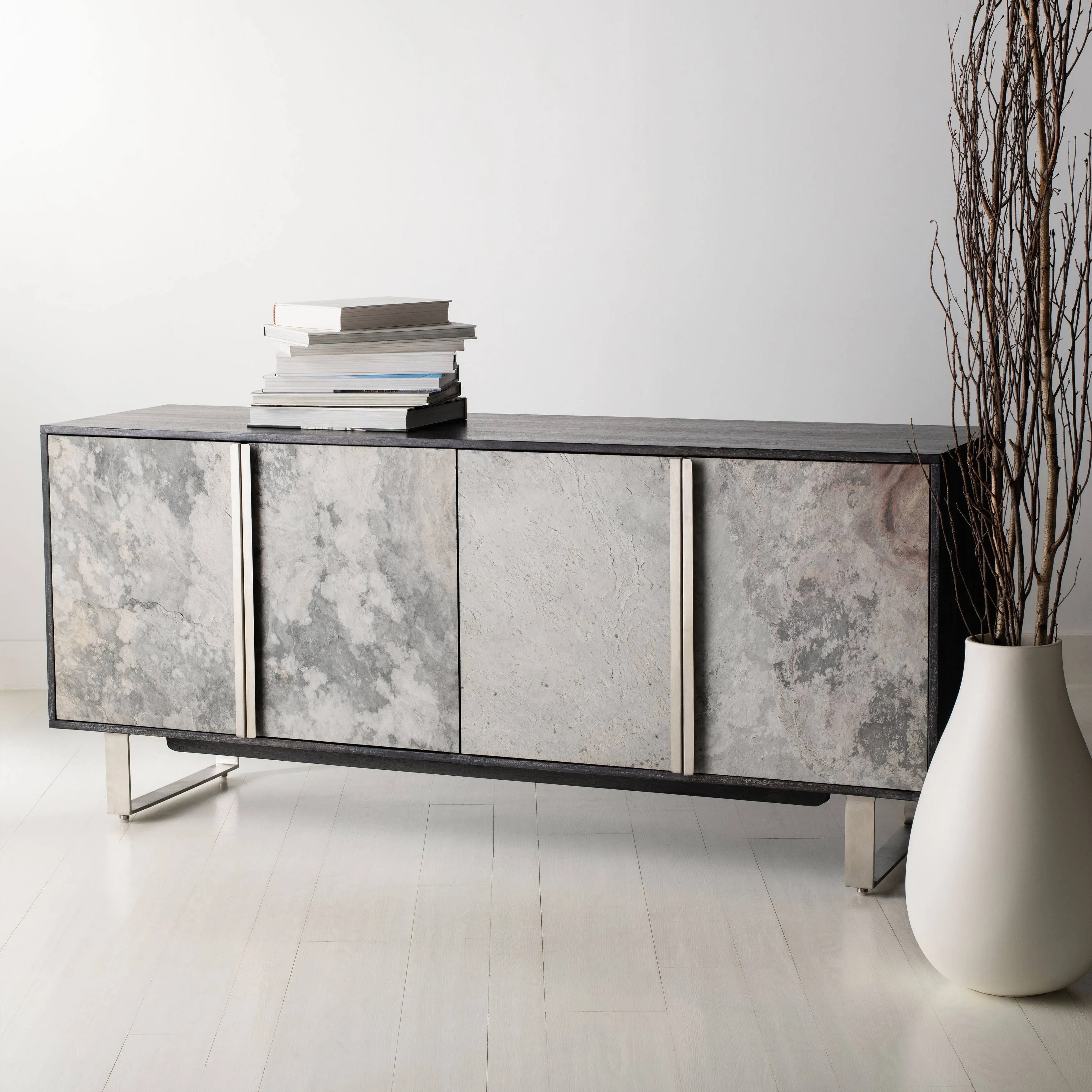 Poche Slate 4 Door Sideboard