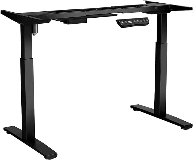 Tangkula Electric Standing Desk Frame, Height & Width Adjustable Motorized Sit Stand Desk Base, Ergonomic Single Motor Stand Up Workstation w/Memory Controller, Standing Desk Legs