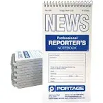 Portage #200 Professional Reporter’s News  Notebooks 12 Pack New