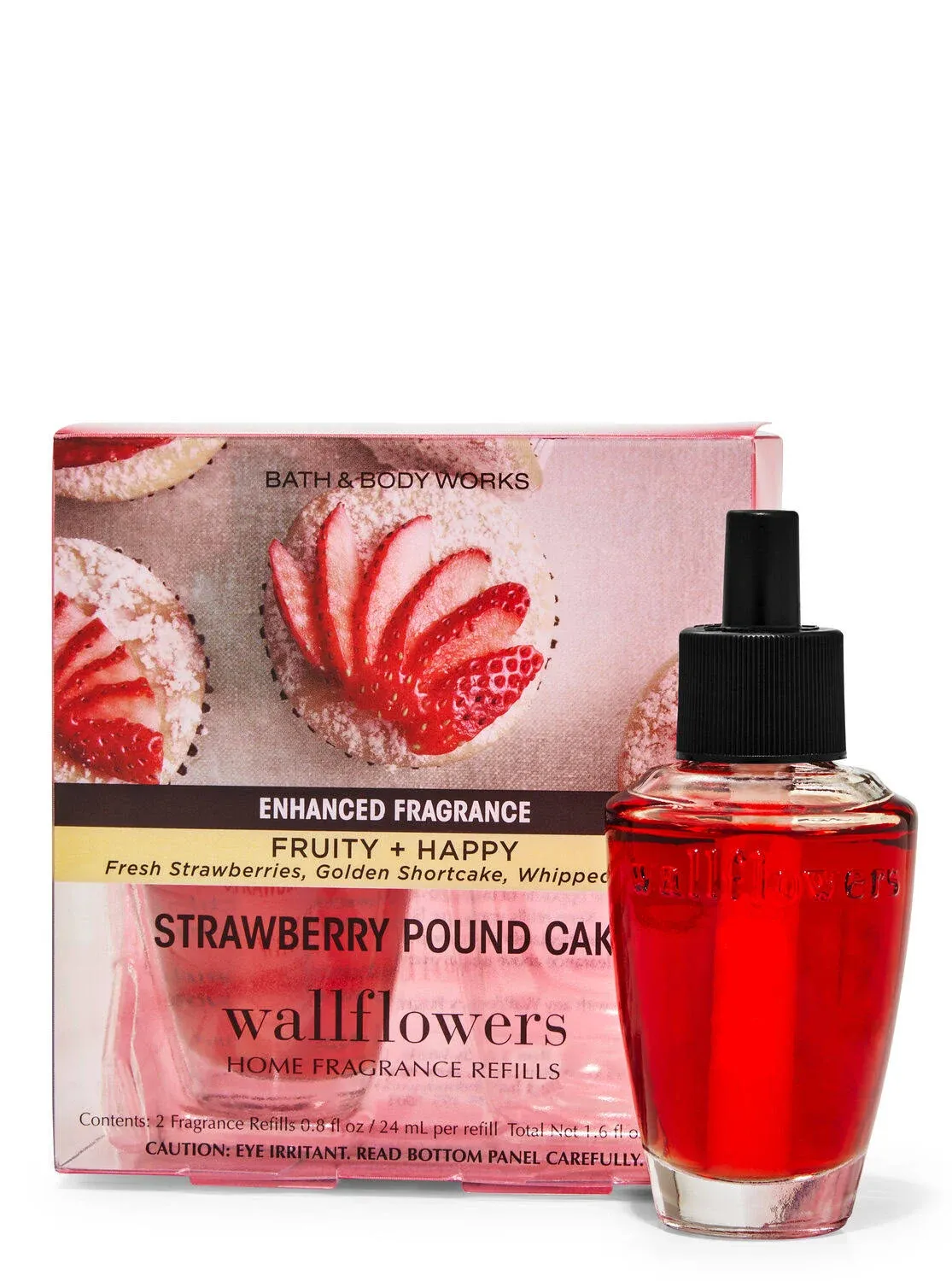 B&BW Strawberry Pound Cake 2-Pack Wallflower Fragrance Refill