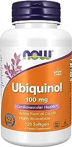 Now Foods Ubiquinol 100 mg 60 Softgel