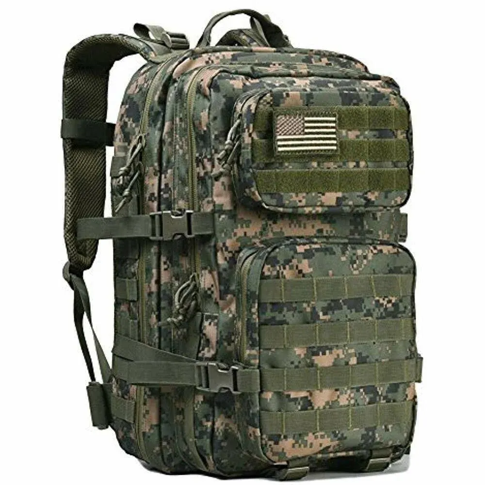 REEBOW Gear Military Tactical Backpack Large Army 3 Day Assault Pack Molle Bag