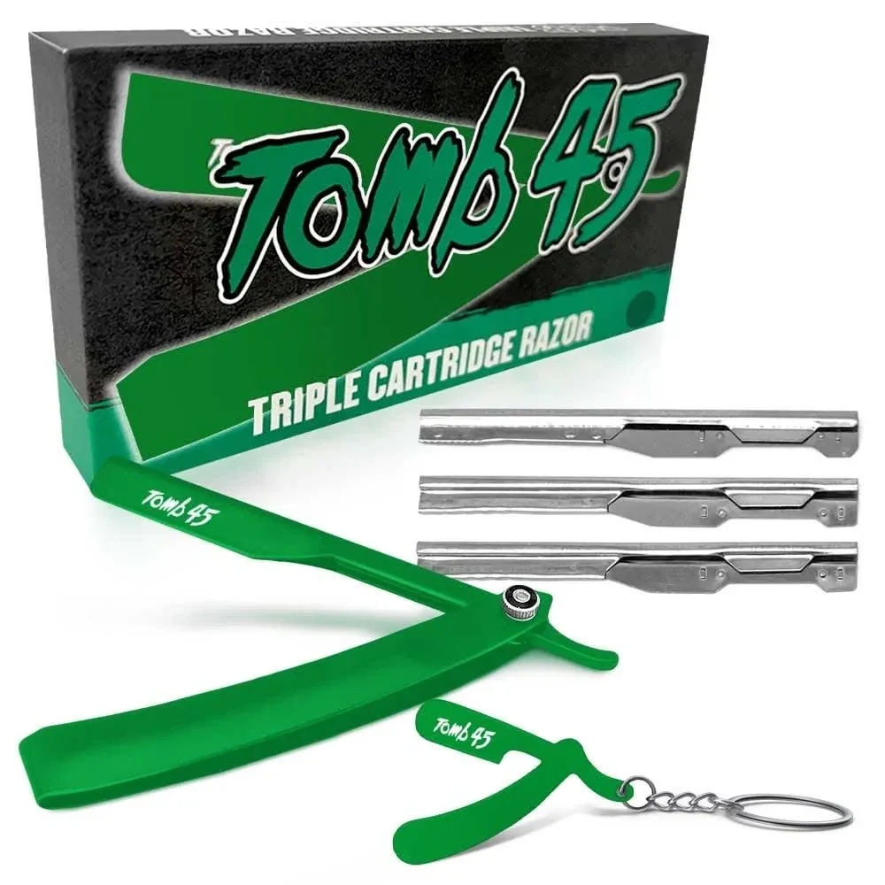 Tomb45 Triple Cartridge Razor Holder - Green