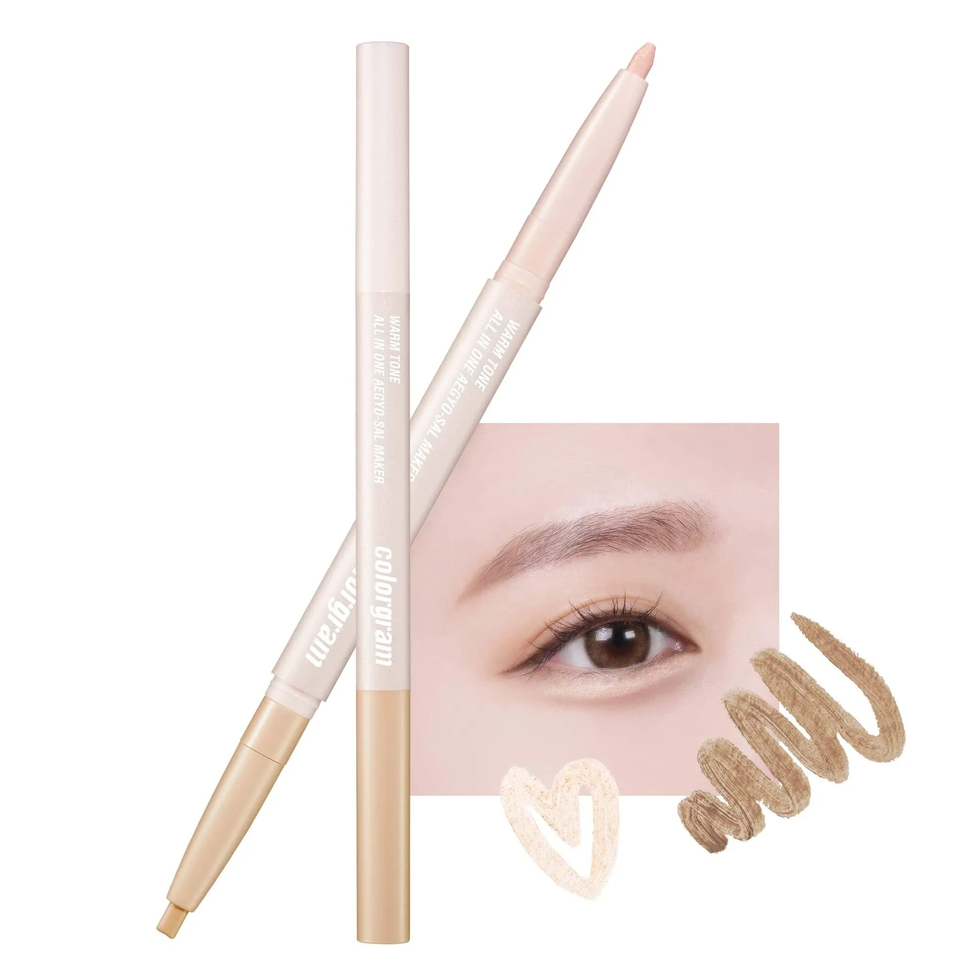 All-In-One Warm-Tone Aegyo-Sal Maker Eyeliner Eyeshadow Pencil 01 Warm Tone