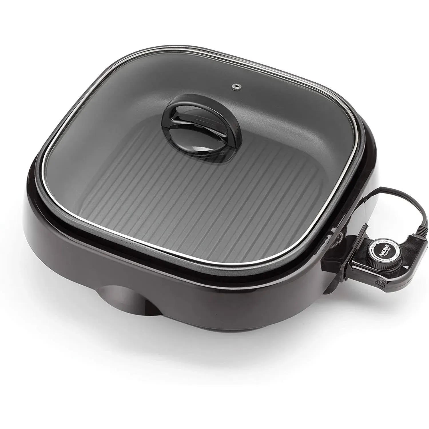 Aroma Housewares ASP-218B Grillet 4Qt. 3-in-1 Cool-Touch Electric Indoor Grill