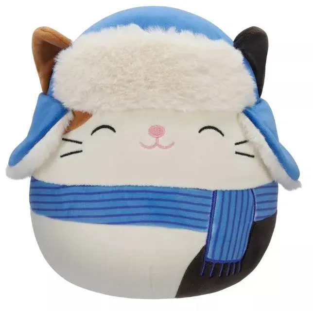 Squishmallows 7.5" Cam The Cat with Trapper Hat