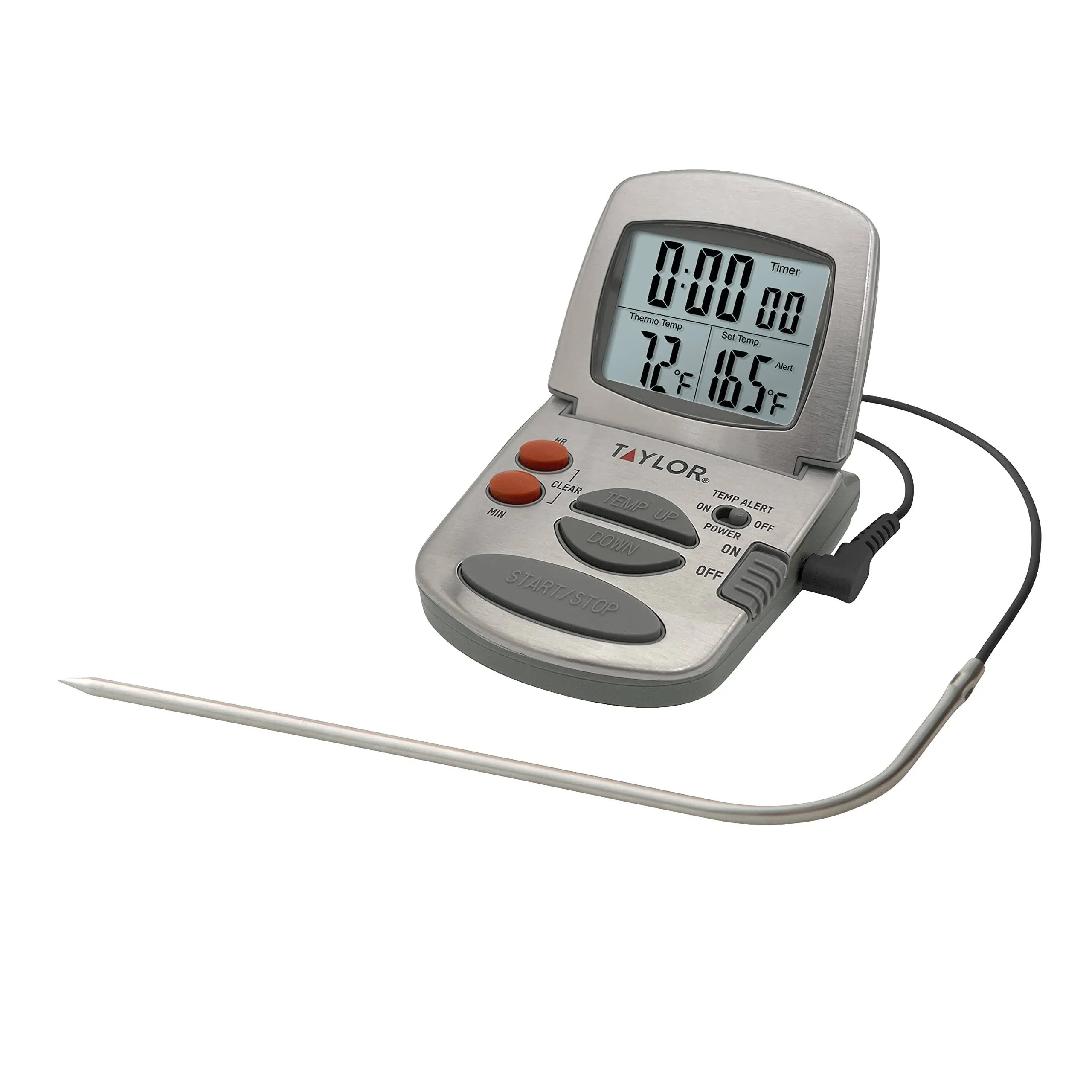 Taylor Digital Cooking Thermometer with Probe and Timer