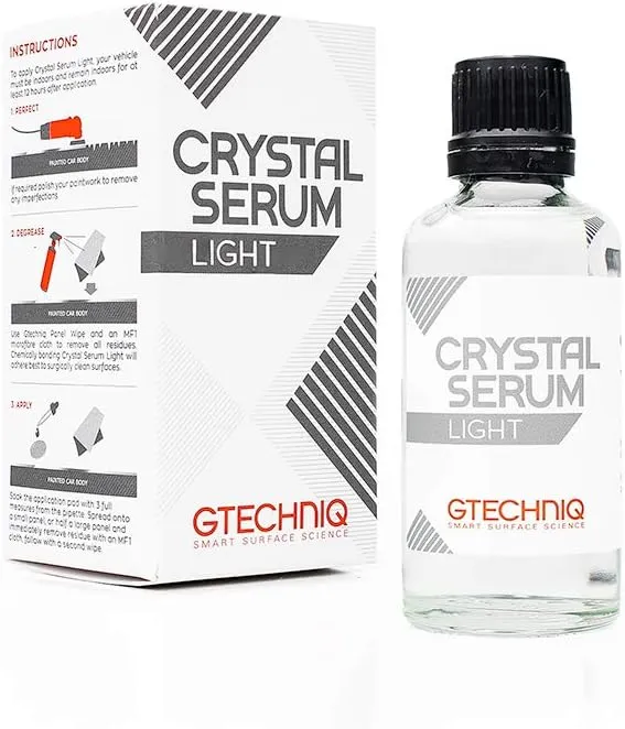 Gtechniq - CSL Crystal Serum Light - Ceramic Coating, Paint Protect, Repel Contaminants, Ultra-Durable, Slick High-Gloss, Chemical Resistant (30 milliliters)