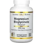 California Gold Nutrition, Magnesium Bisglycinate, 240 Veggie Capsules