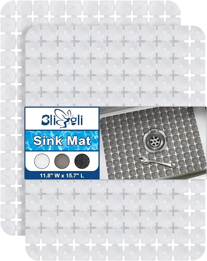 Sink Mat for Stainless Steel/Ceramic Sinks, PVC Sink Protectors for Bottom of ...