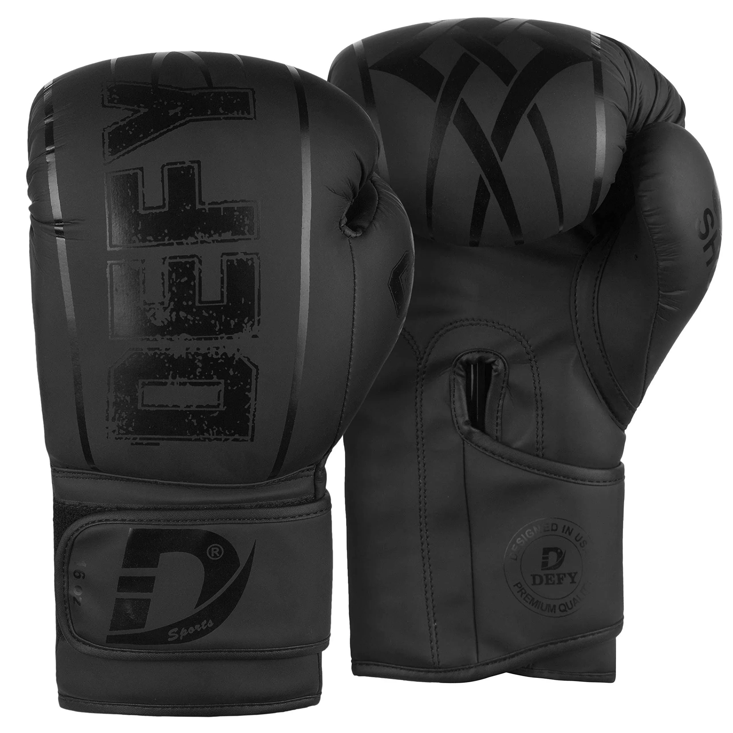 DEFY Boxing Gloves for Men & Women - Premium Quality Synthetic Leather Boxing Gloves for Training - Perfect for Punching Heavy Bags, Sparring, & Fighting Gloves