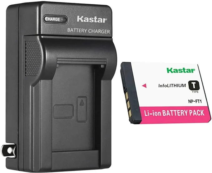 Kastar Battery Wall Charger for Sony NP-FT1 &amp; Sony Cyber-shot DSC-T5/R Camera