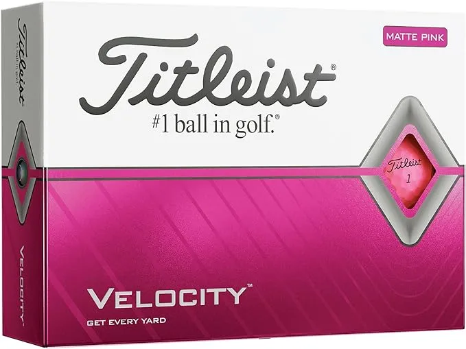 Titleist Velocity Golf Balls - Matte Orange