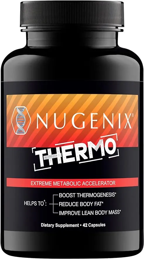 Nugenix Thermo - Thermogenic Fat Burner Supplement Pills for Men, Extreme Metabolic Accelerator, 42 Count