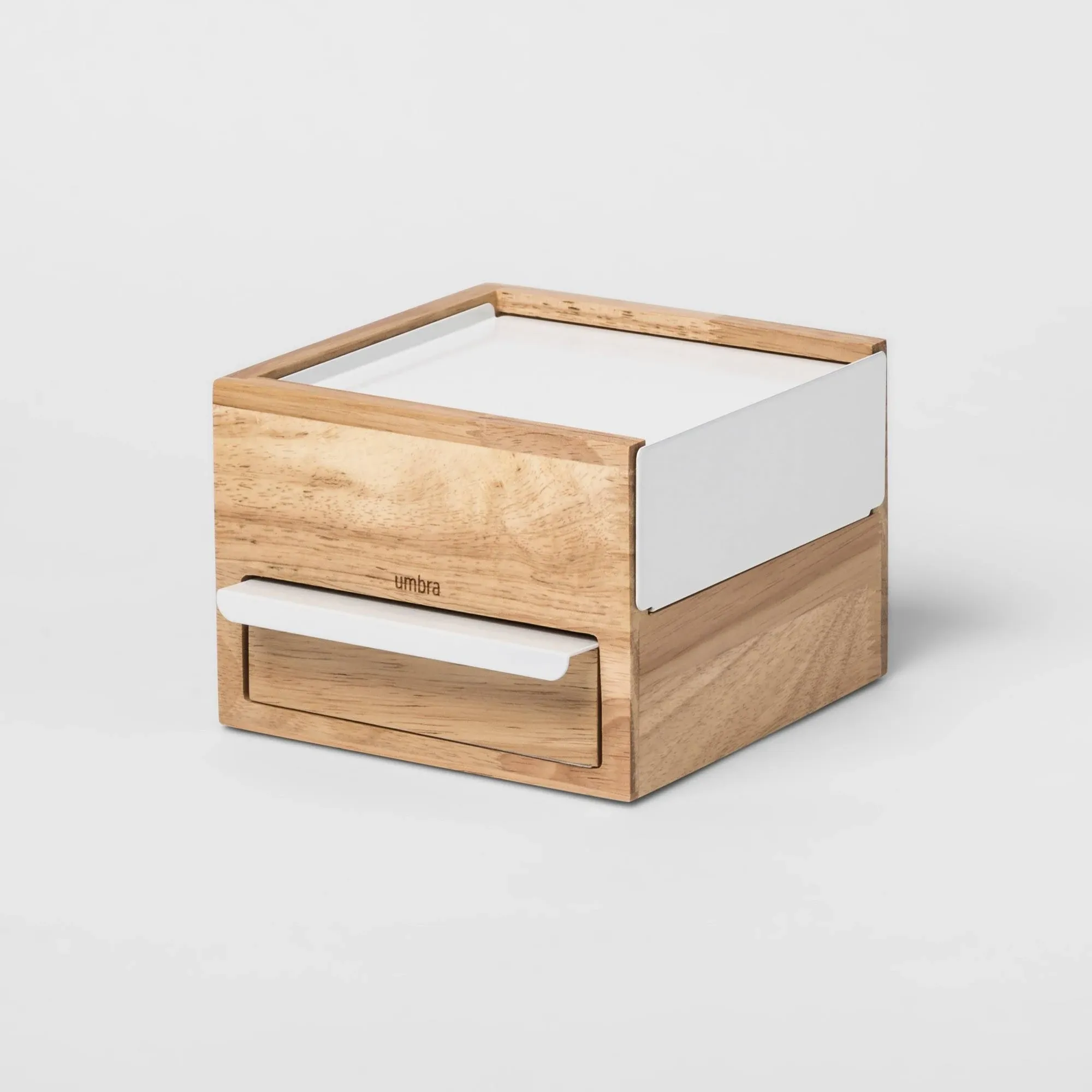 Umbra Mini Stowit Jewelry Box Natural/ White