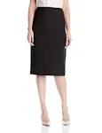 Kasper Crepe Pencil Midi Skirt - Black 10