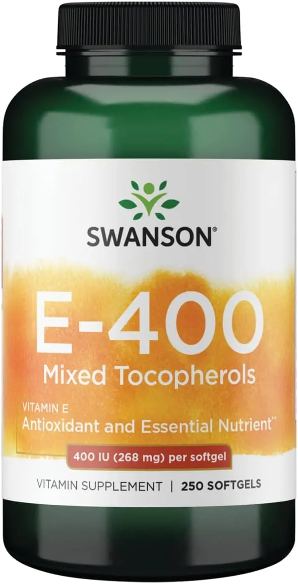 Swanson, Vitamin E Mixed Tocopherols, 400 IU (268 mg), 250 Softgels