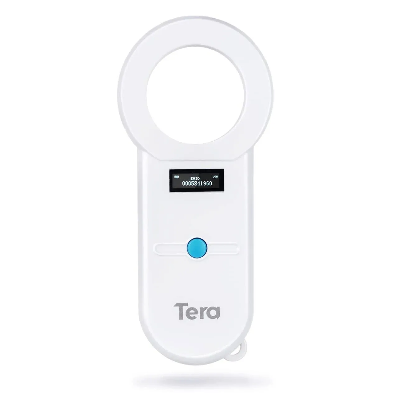 Tera Pet Microchip Reader Scanner RFID Portable Animal Chip ID Scanner with OLED Display Screen Rechargeable Data Storage Tag Scanner Supports EMID FDX-B(ISO11784/85) for Dog Pig Animal Management H01