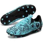 Puma x Pulisic Kids' Tacto II FG Soccer Cleats, Size 3.5, Blue/Black