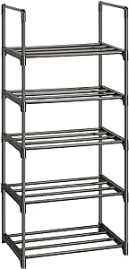 5 Tier Shoe Rack for Small Space,Separable Into Two Narrow Shoe Rack2 Tier and 3