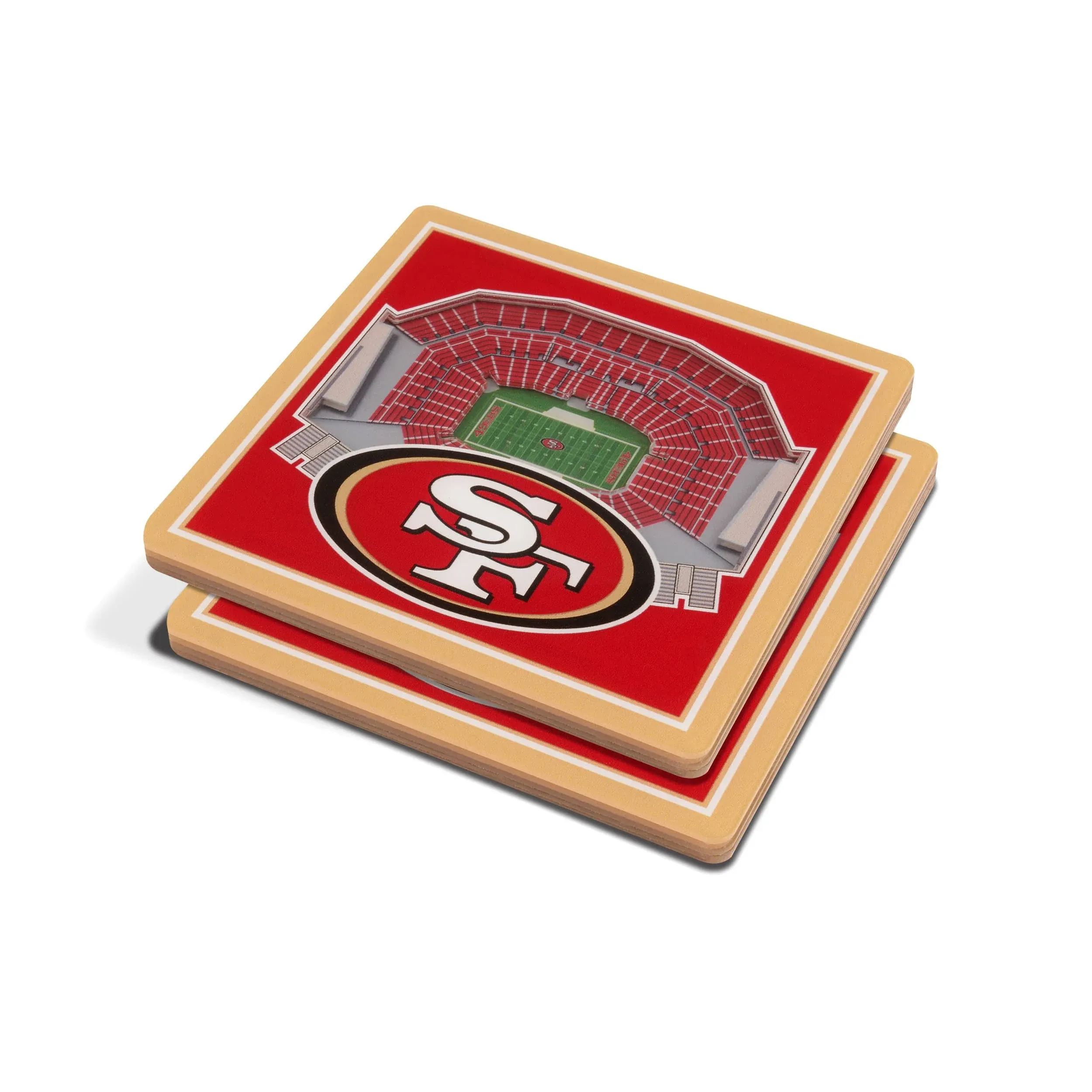 YouTheFan NFL San Francisco 49ers 3D StadiumView Coasters - Levi's Stadium