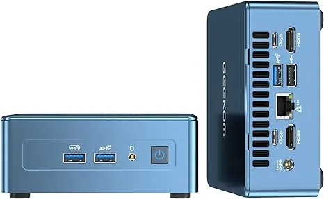 GEEKOM Mini PC Mini IT13, 13th Intel Core i7-13700H (14c/20t, Up to 5.0GHz), 32GB DDR4 RAM/1TB PCIe Gen4 SSD Mini Desktop Nuc13, Blue