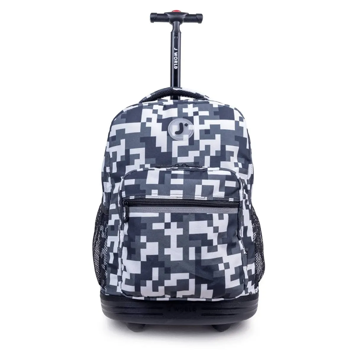 J World New York Sunrise Rolling Backpack Camo