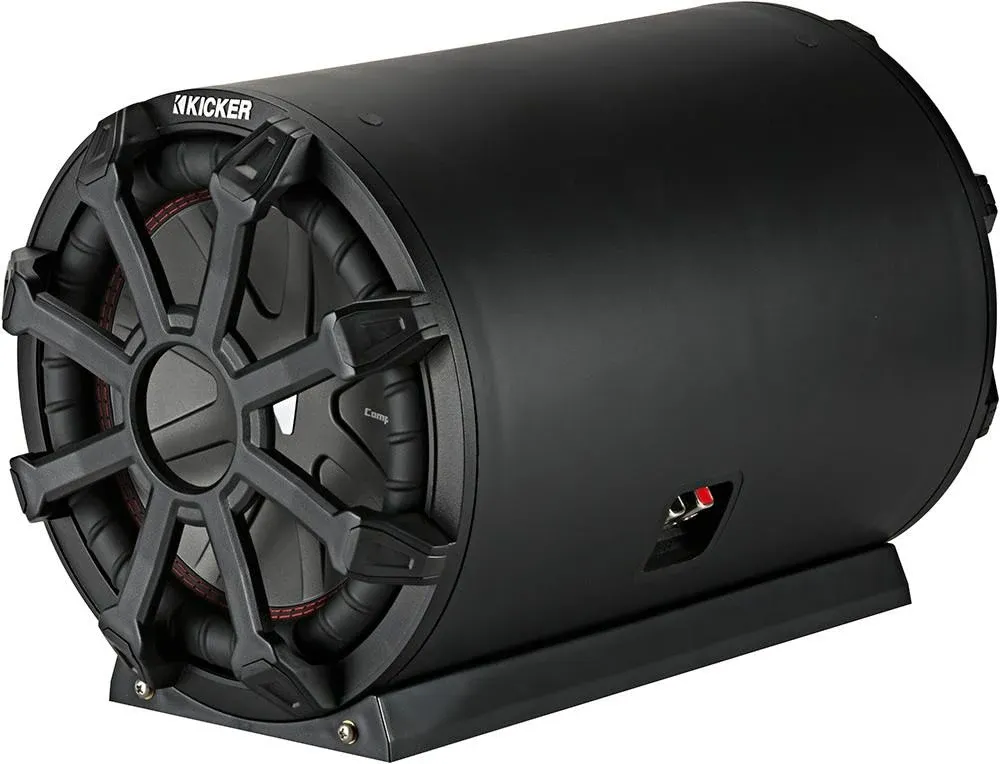 KICKER - TB 8" Single-Voice-Coil 4-Ohm Loaded Subwoofer Enclosure - Black