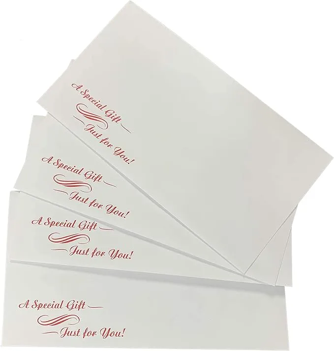 Cash Envelopes (3.75 x 6.75) - 50 Qty | Perfect The Holidays, Birthdays, Graduations, Company Bonuses, Gifts, Money and More!