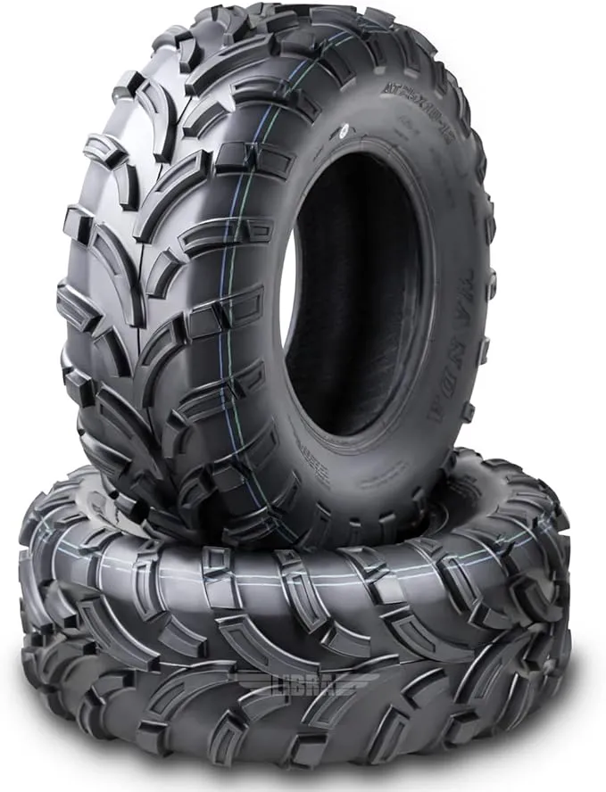 Set of 2 New Wanda ATV/UTV Tires 25x10-12 25x10x12 /6PR High Load