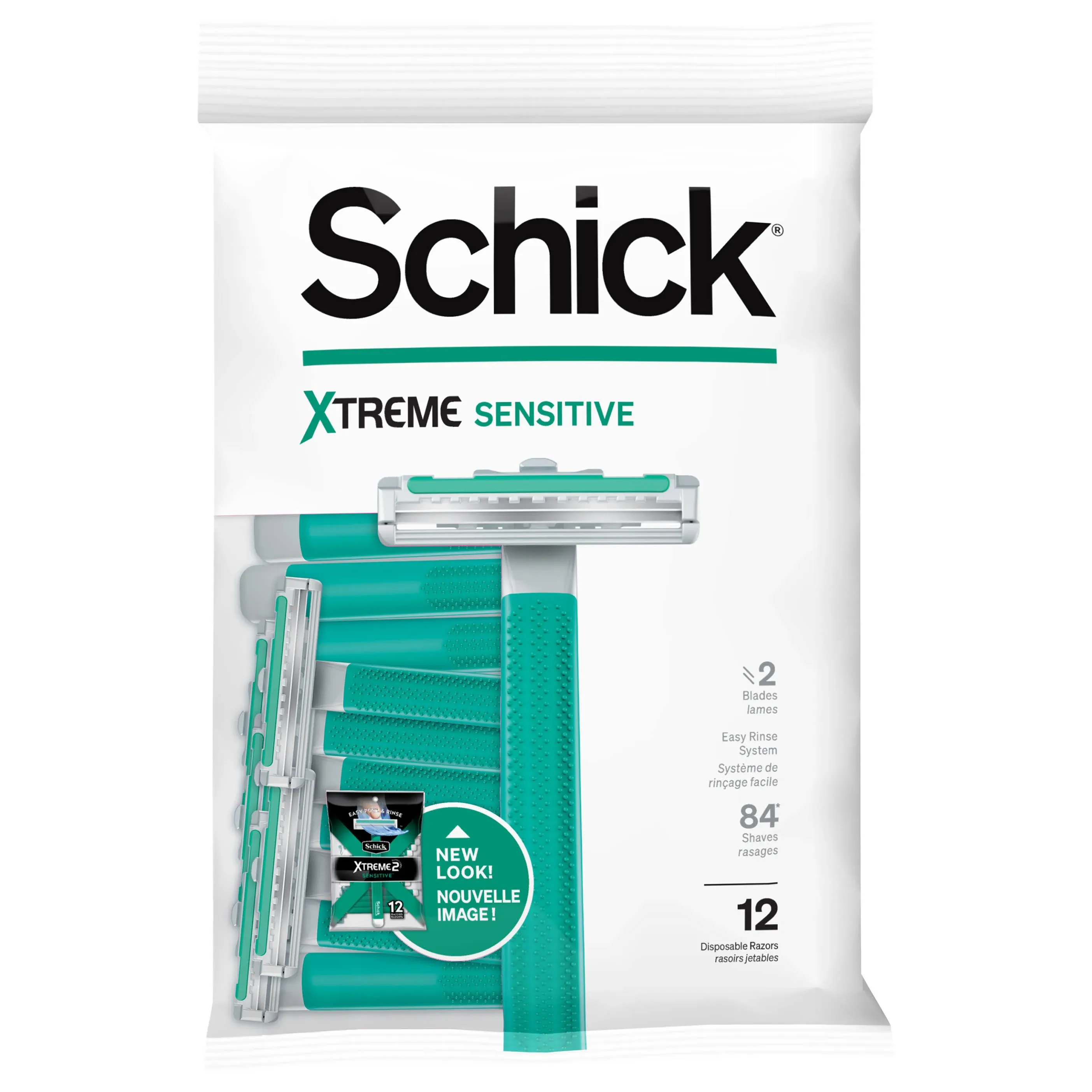 Schick Xtreme 2 Sensitive Disposable Razors 12 ct